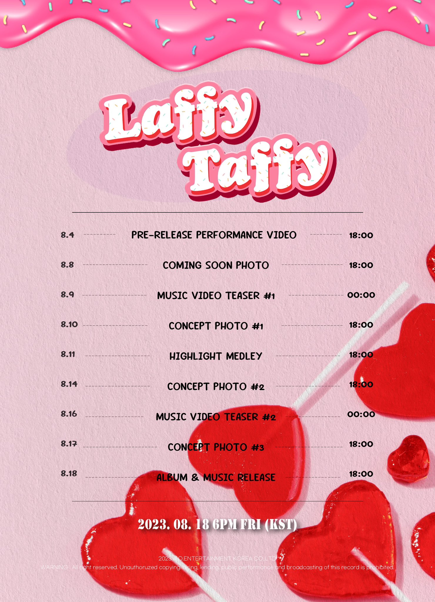 더쿠 PRIMROSE 프림로즈 2ND MINI ALBUM LAFFY TAFFY TIME TABLE OPEN