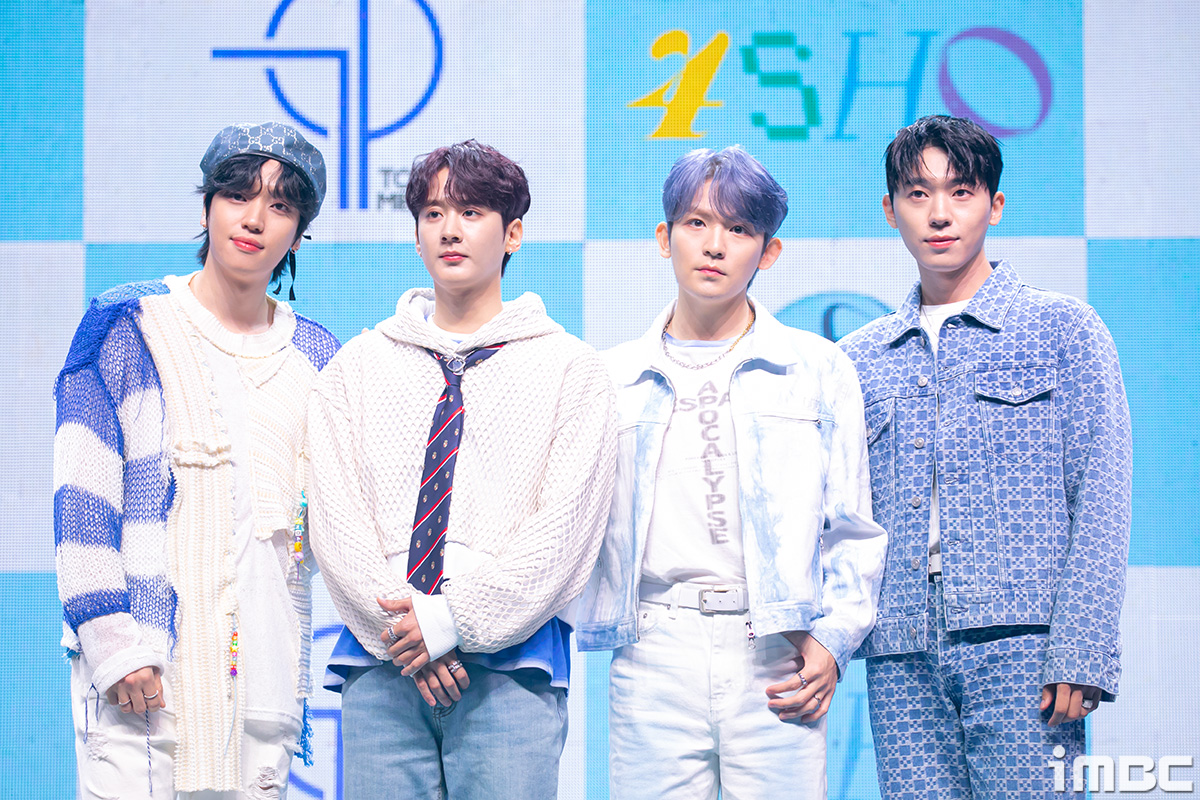 더쿠 데뷔 14년차인데 전원 20대라는 틴탑, 오늘자 쇼케이스 기사사진.jpg