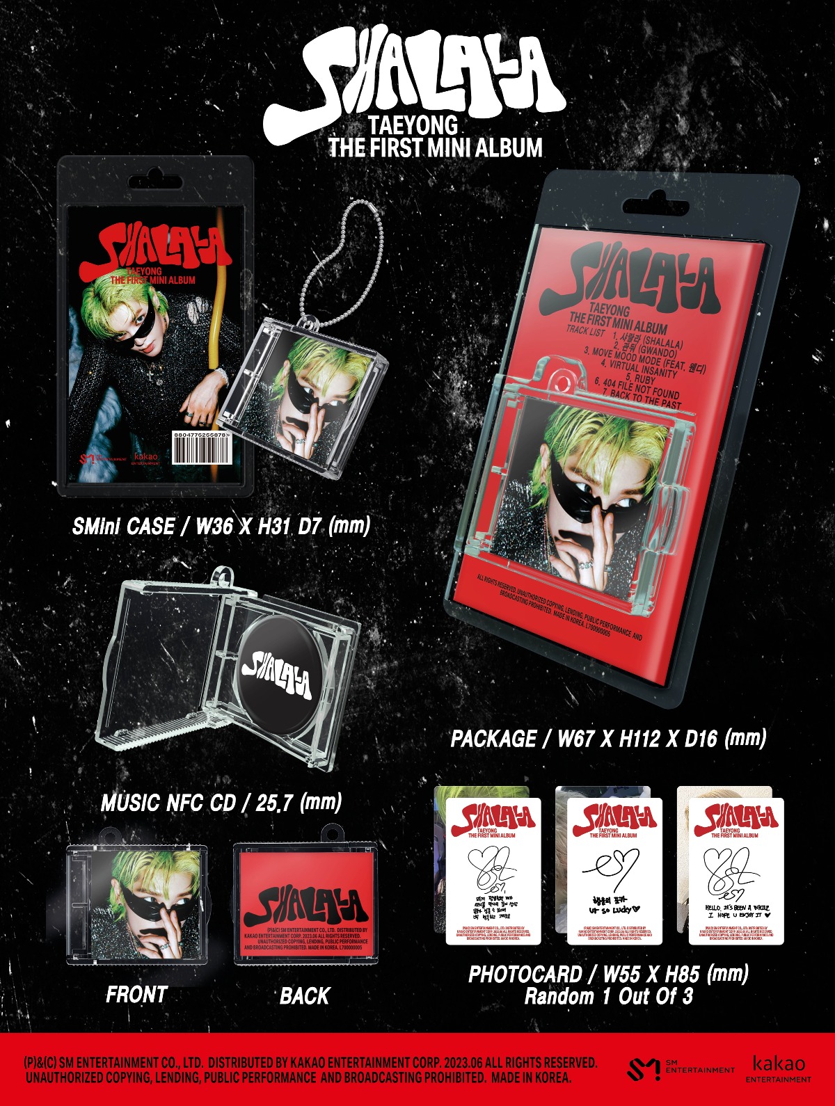 TAEYONG NCT - Album SHALALA Collector Version CD + Poster Pieghato (Edizione Limitata) - Foto 5